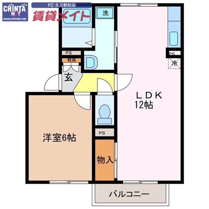 プレイズ Aの間取り