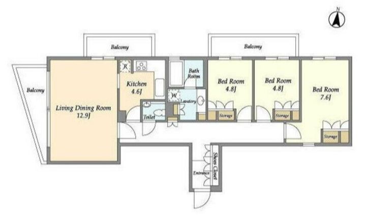 KWレジデンス桜新町の間取り
