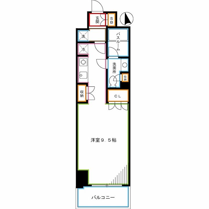 東京都中野区中央1(マンション)の賃貸物件の間取り