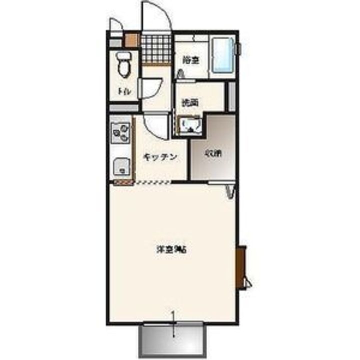 マリンビレッジ A棟の間取り