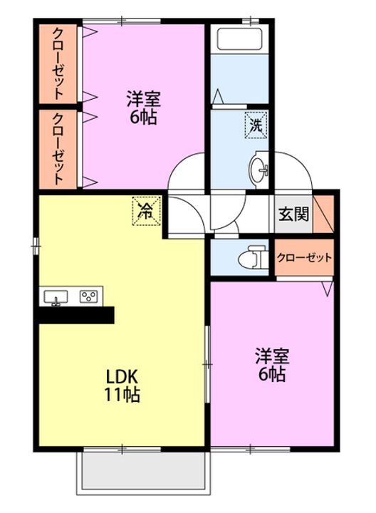 ロイヤルヒルズC棟の間取り