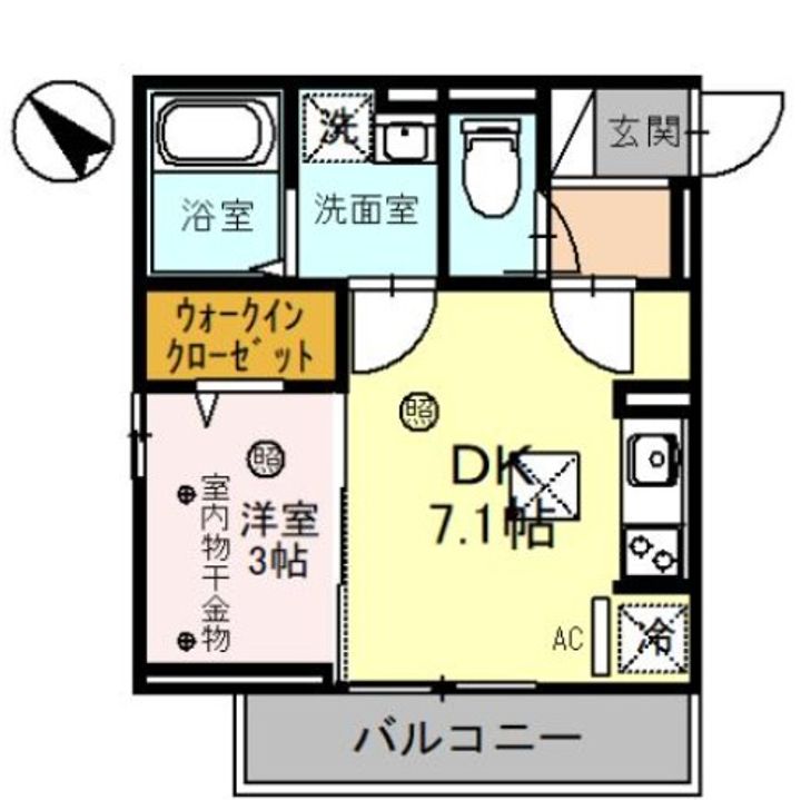 埼玉県川越市南台2(アパート)の賃貸物件の間取り