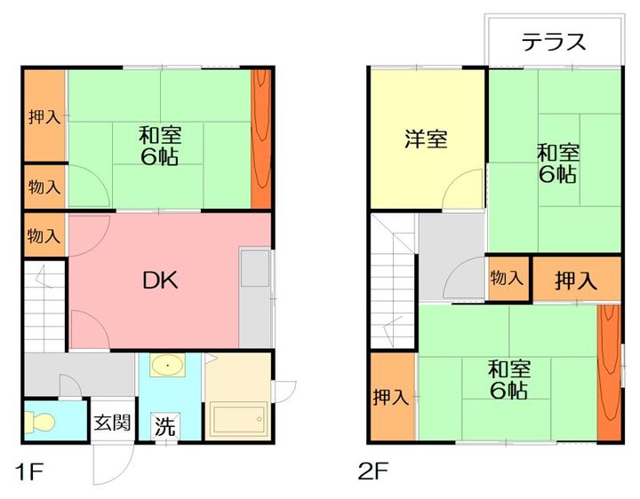 神奈川県中郡二宮町二宮(一戸建)の賃貸物件の間取り