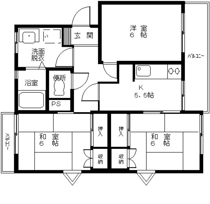 ドミール三井の間取り