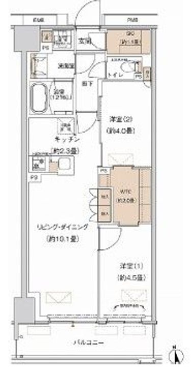 プライムネクサス大森北の間取り