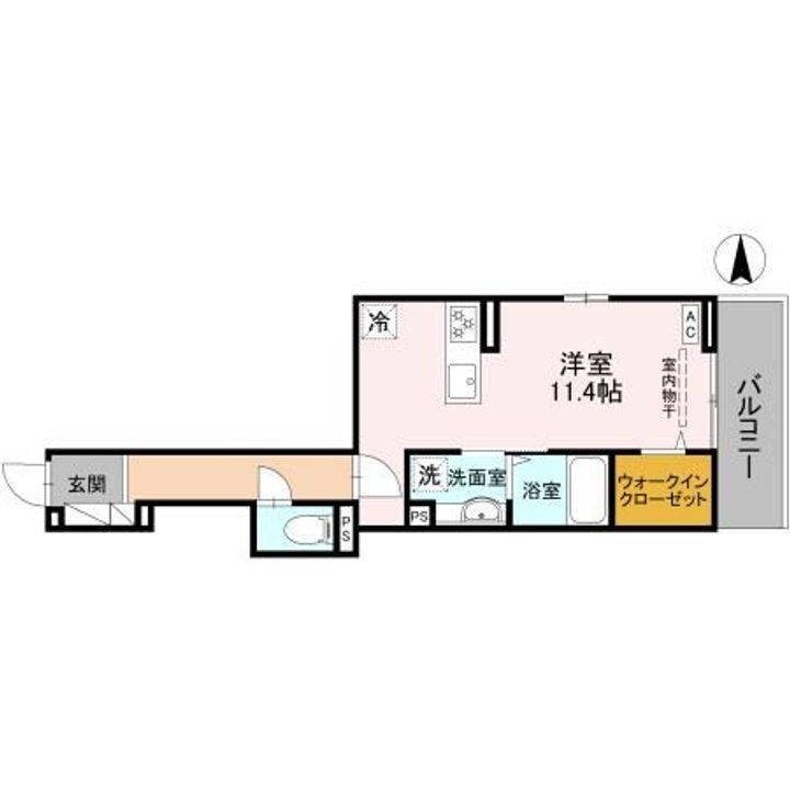 群馬県前橋市表町2(アパート)の賃貸物件の間取り