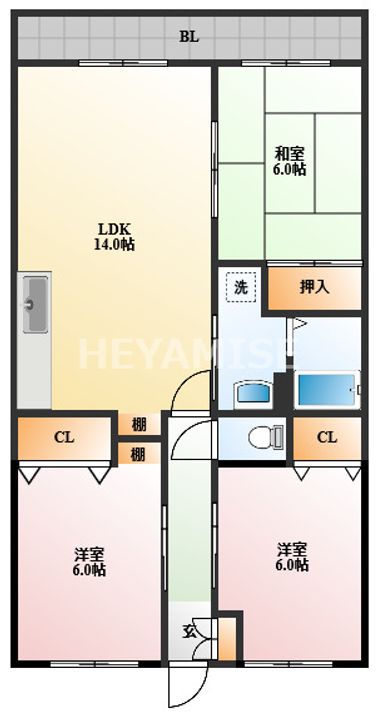 カルディアの間取り