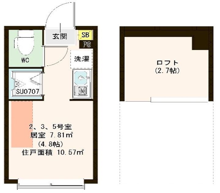 ハーモニーテラス小竹向原IIの間取り