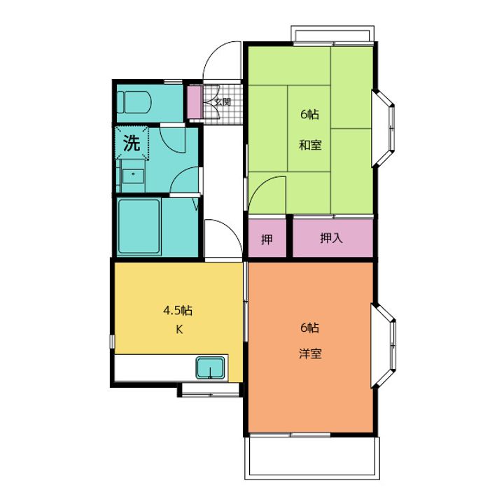 グリーンハイムUの間取り