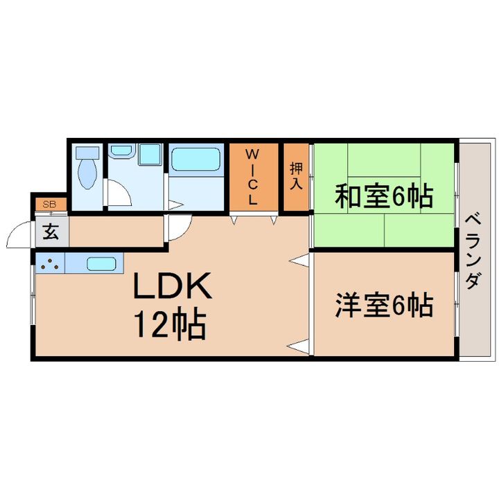 兵庫県尼崎市久々知1(マンション)の賃貸物件の間取り