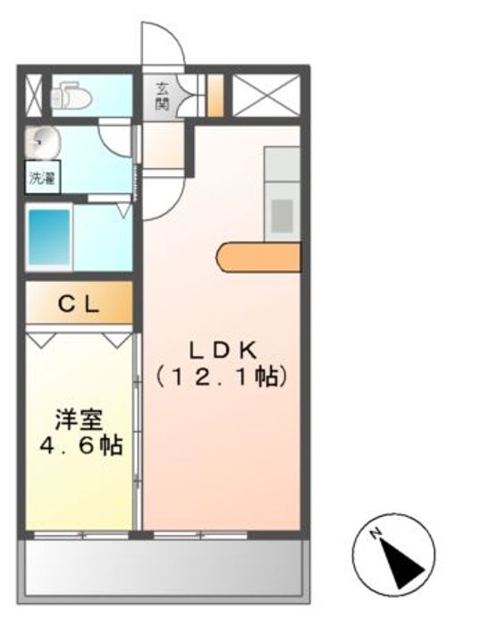 三重県松阪市久保町(マンション)の賃貸物件の間取り