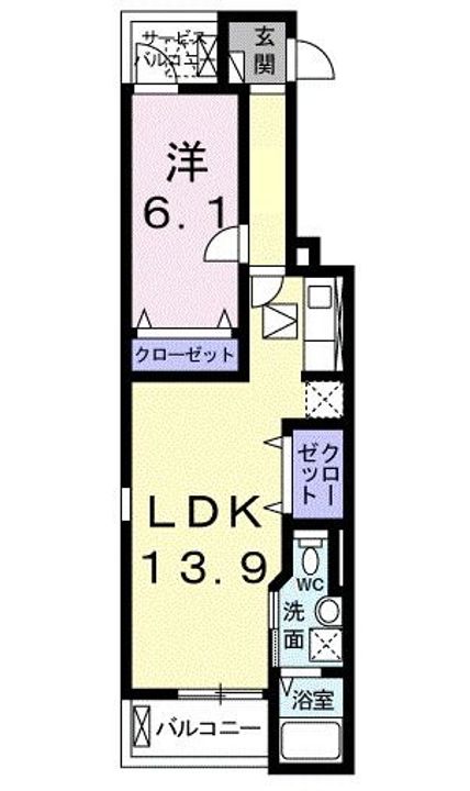 ルナ・ソーレの間取り