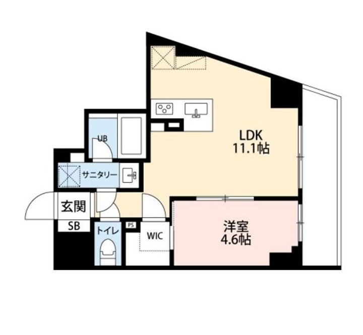 ミルーナヒルズD駒込の間取り