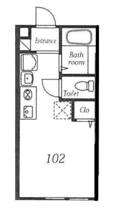 神奈川県横浜市保土ヶ谷区峰岡町3(アパート)の賃貸物件の間取り