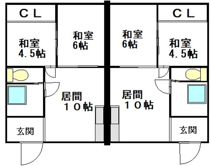 北海道釧路市愛国東1丁目 あさひマンションの間取り