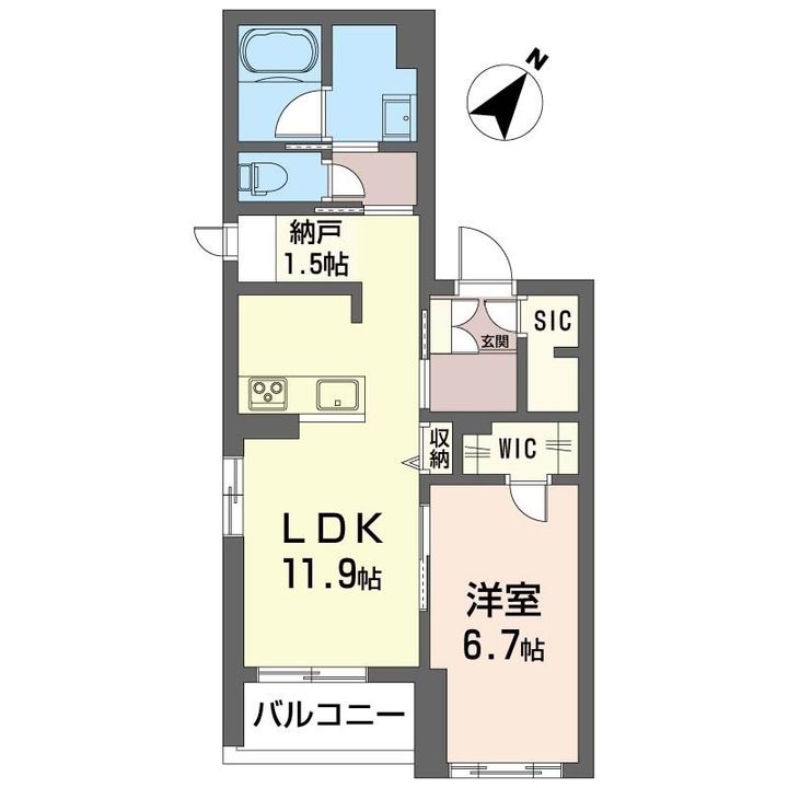 メゾンドフォレ中目黒の間取り