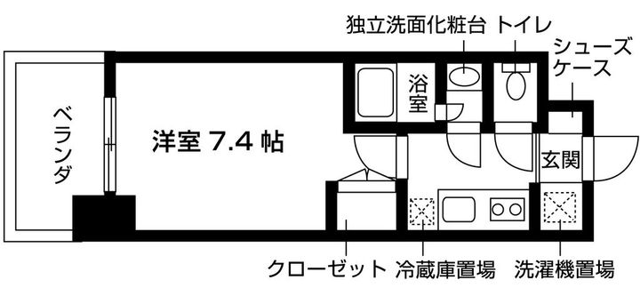 グランハイム山手通の間取り