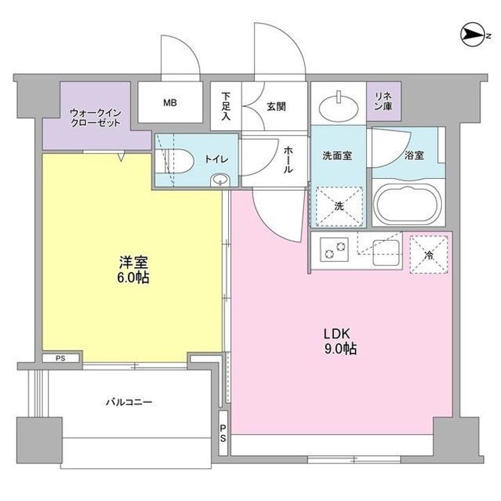 埼玉県さいたま市中央区大戸4(マンション)の賃貸物件の間取り
