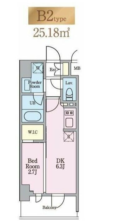 東京都江東区木場6(マンション)の賃貸物件の間取り
