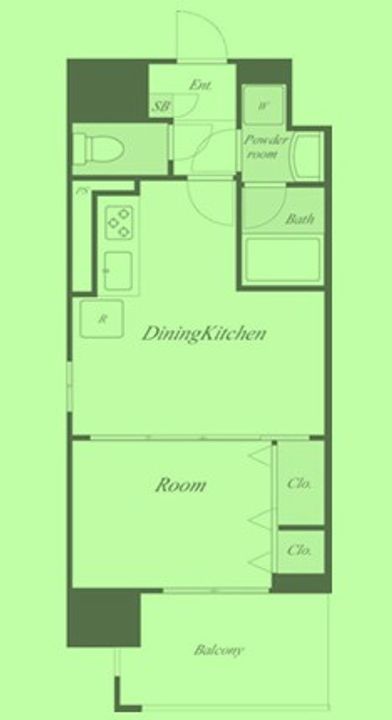 東京都港区南麻布1(マンション)の賃貸物件の間取り