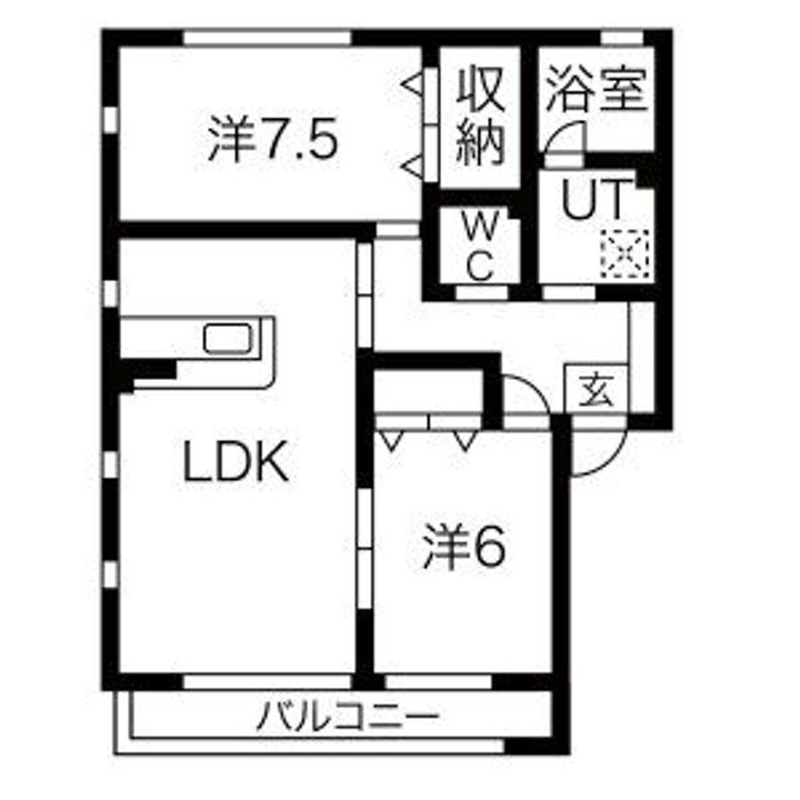 コートハウスディア・アーバンの間取り