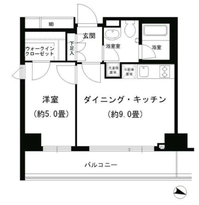 PORTO PARTIRE YOKOHAMAの間取り