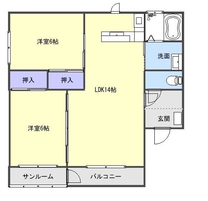 パークレーンDの間取り