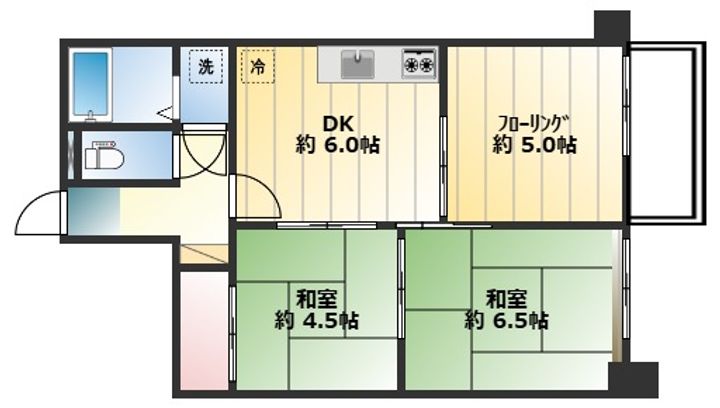 オリンピックマンションの間取り
