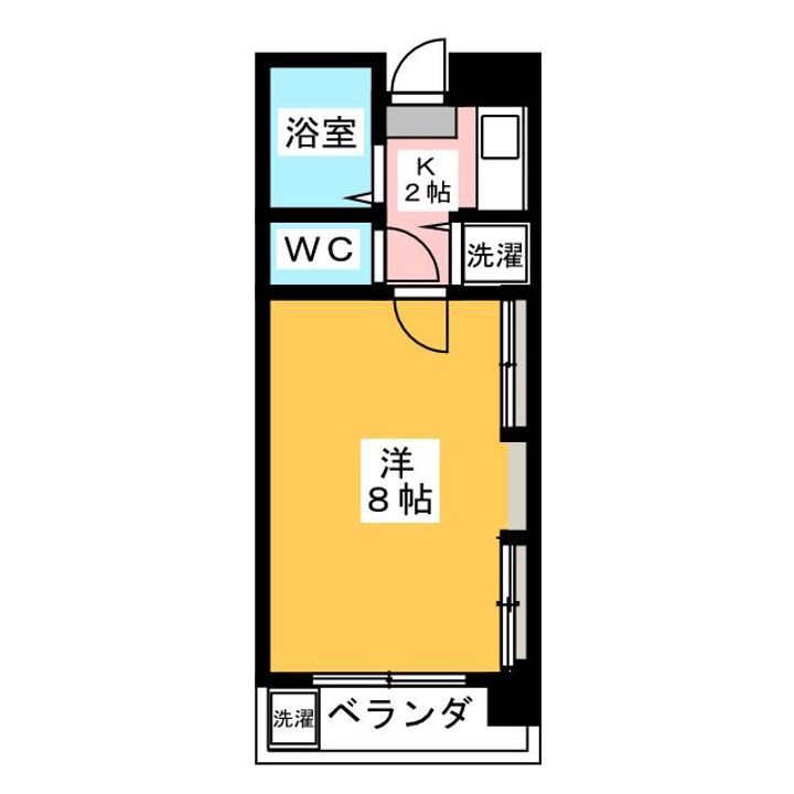 鏡ヶ池ハイツの間取り