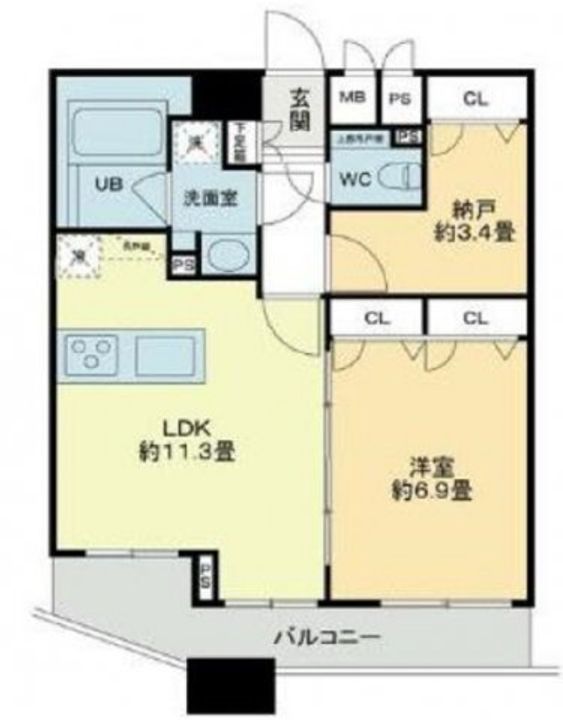 クロスレジデンス蒲田の間取り