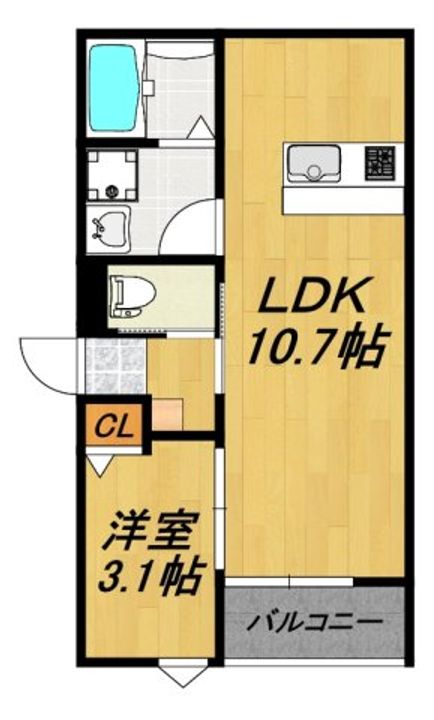 LECOCON四日市IXの間取り