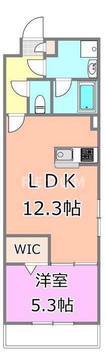 千葉県千葉市中央区新宿1(マンション)の賃貸物件の間取り
