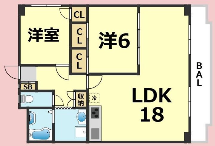 サンシャイン山下の間取り