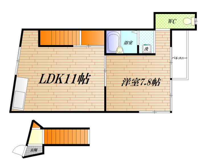 上町3丁目アパートの間取り