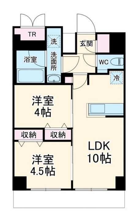 S-RESIDENCE原木中山azureの間取り
