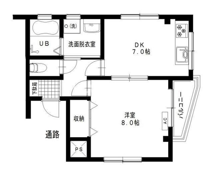 サニーガーデンI号館の間取り