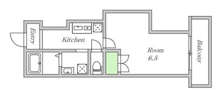 大阪府大阪市北区豊崎2(マンション)の賃貸物件の間取り