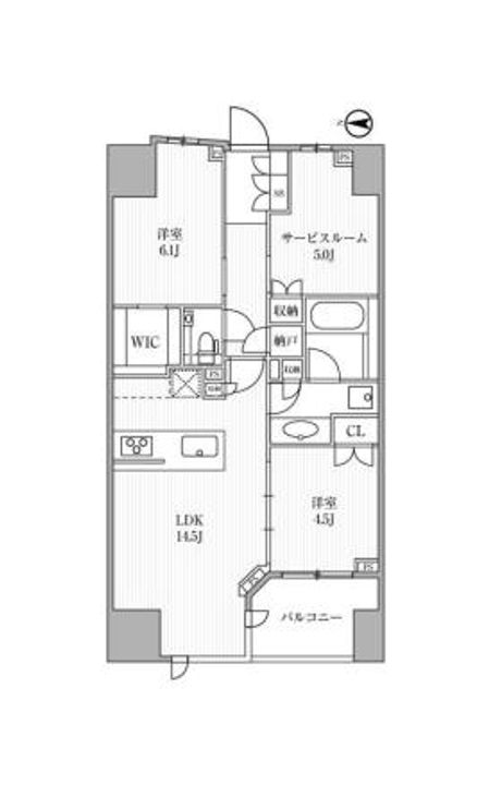 東京都中野区南台5(マンション)の賃貸物件の間取り