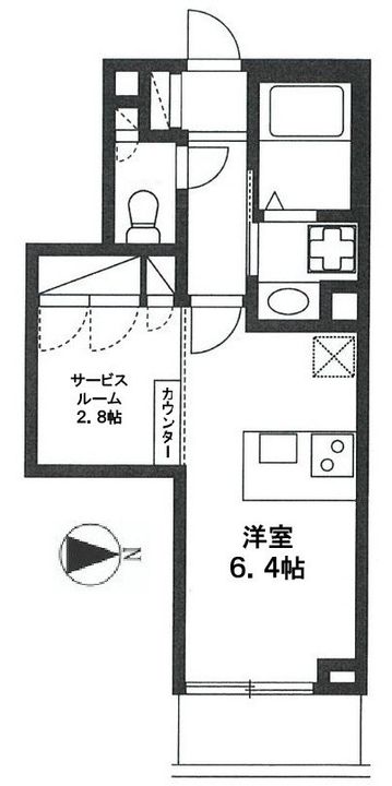 東京都練馬区中村3(マンション)の賃貸物件の間取り