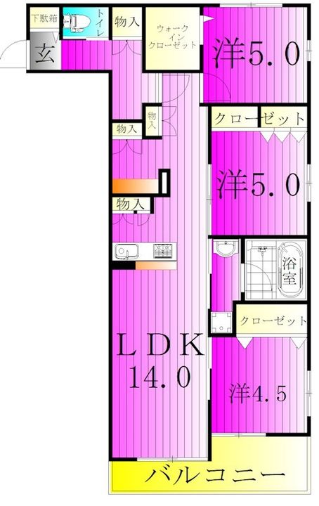 クレストの間取り