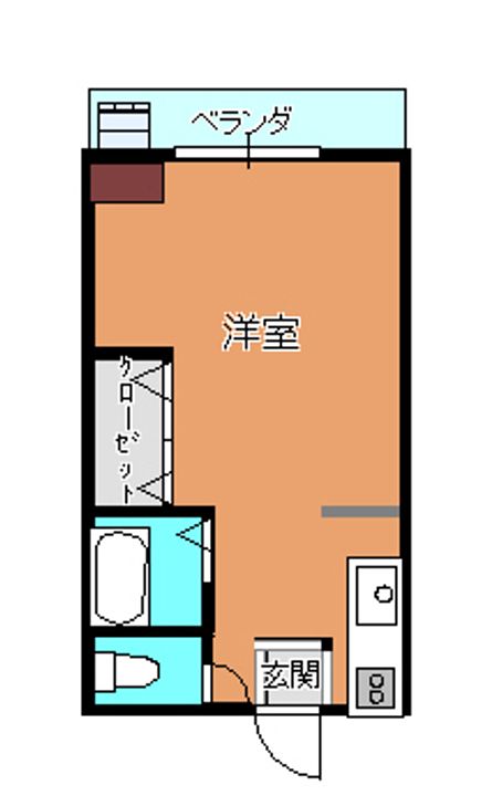 メ-プルハイツの間取り