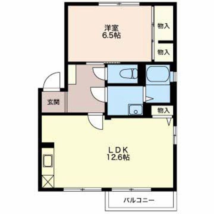 パークタウン茜 Aの間取り