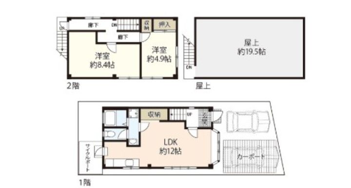 岡山県岡山市北区津島福居2(一戸建)の賃貸物件の間取り