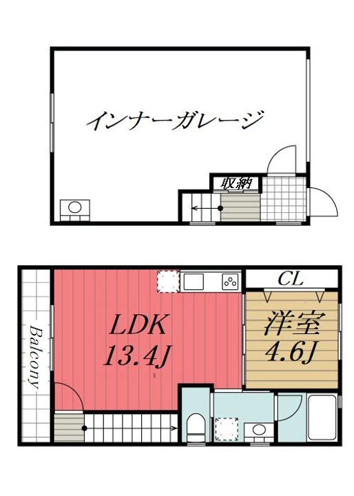 千葉県千葉市若葉区みつわ台4(一戸建)の賃貸物件の間取り