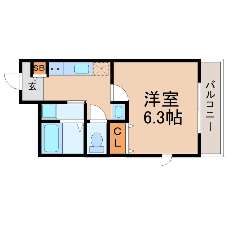 兵庫県尼崎市立花町4(マンション)の賃貸物件の間取り