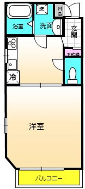 シャンテーム鶴間の間取り