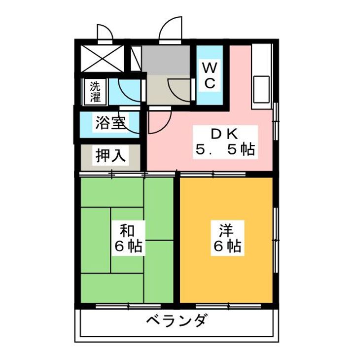 ひばりロイヤルマンションの間取り