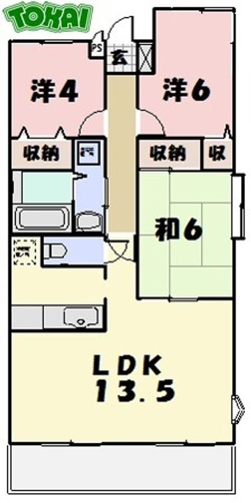 ルミエール松阪の間取り
