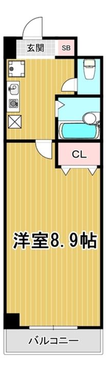 アルビオン新北野の間取り
