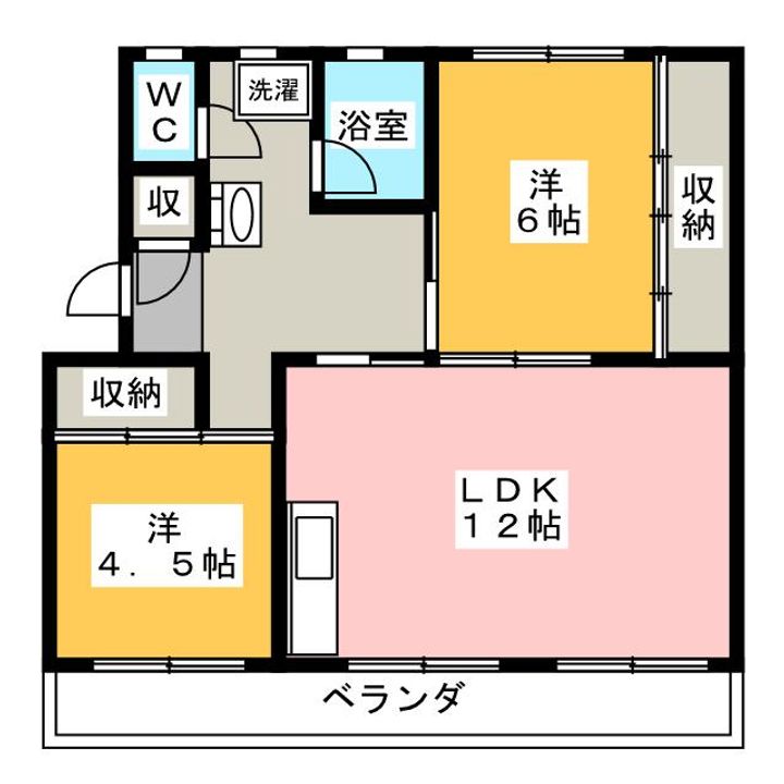 コーポラス三輪の間取り